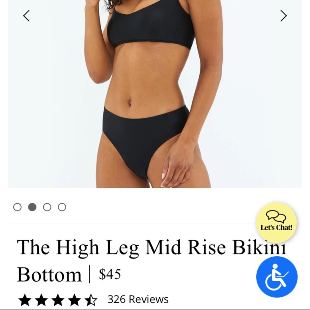 Summersalt high leg mid rise bikini bottom size 4